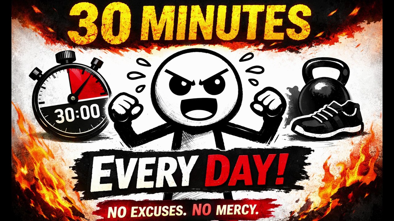 30 minutes daily exercise – transform your body & mind | No Excuses, No Mercy