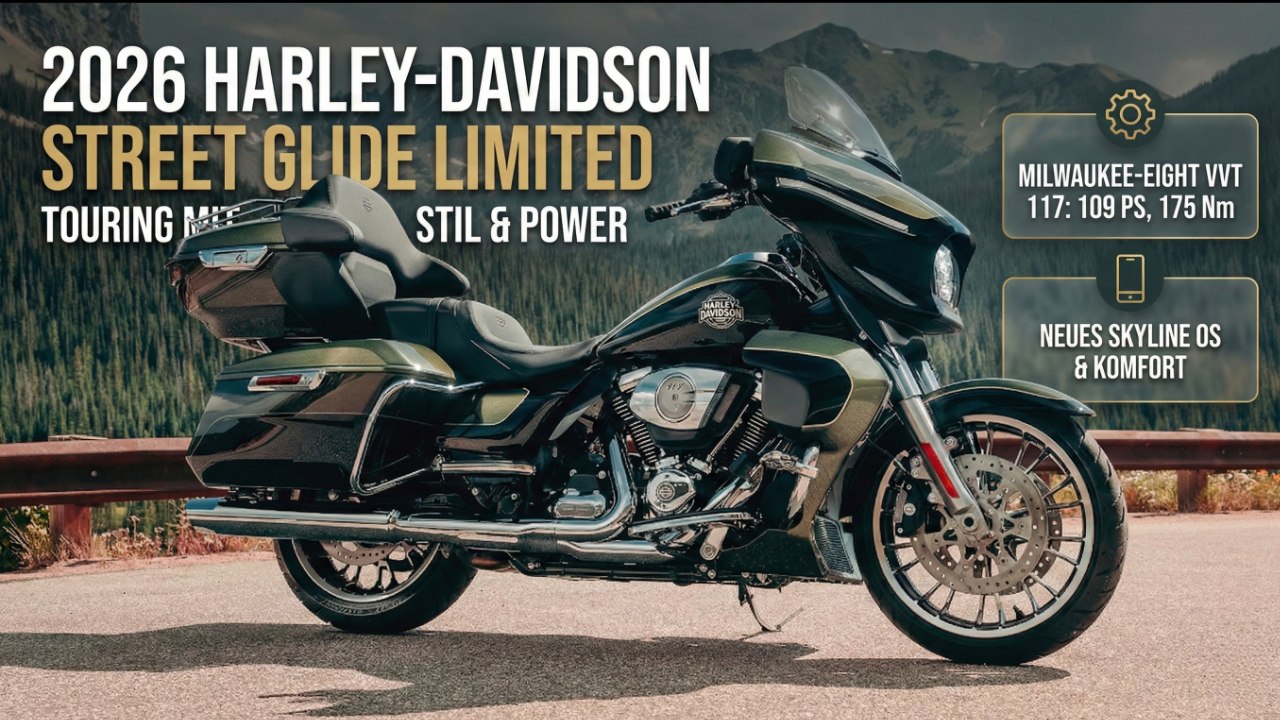 Top-Tourenbike: 2026 Harley-Davidson Street Glide Limited im Check