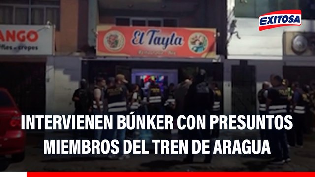 SJL: PNP interviene búnker con presuntos miembros remanentes del Tren de Aragua