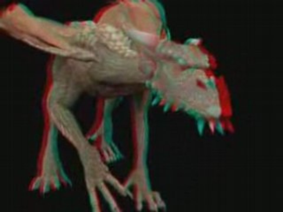 Dragon in 3D, Use Red Blue 3D Glasses