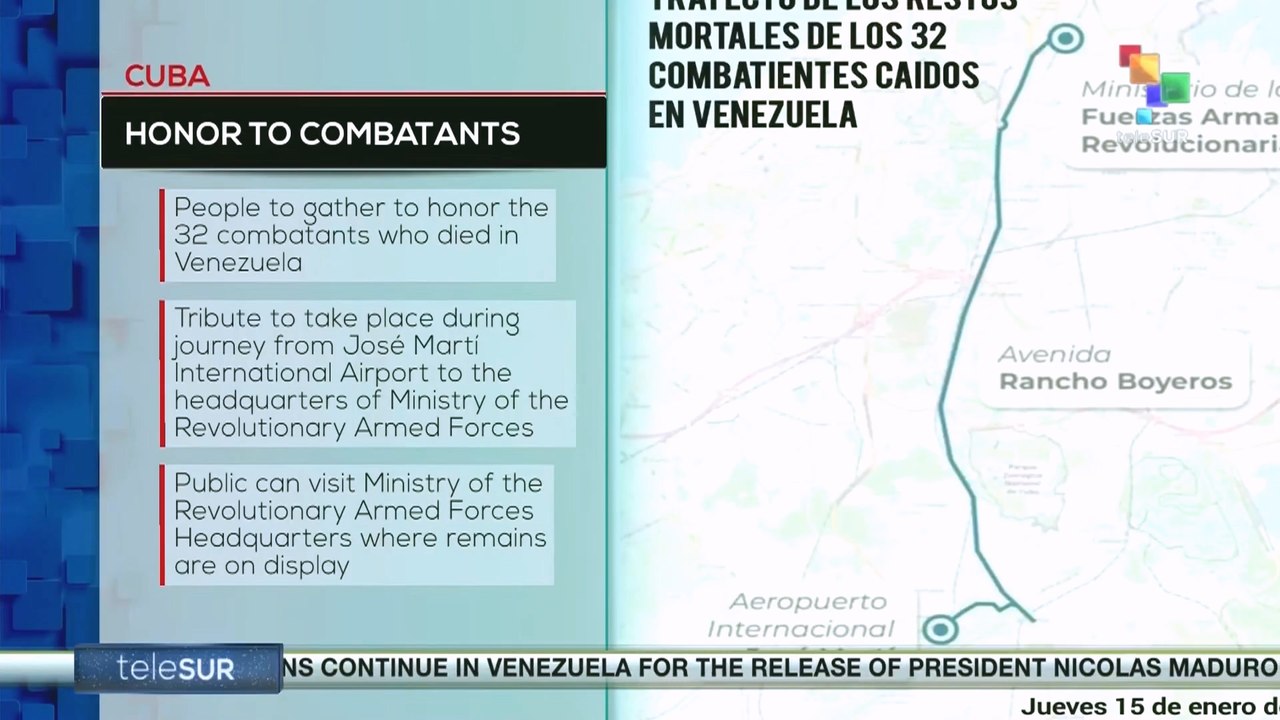 Cuba honor to combatants