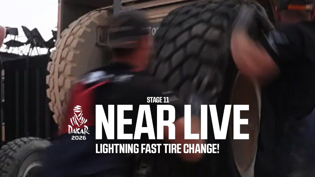 Lightning fast tire change!