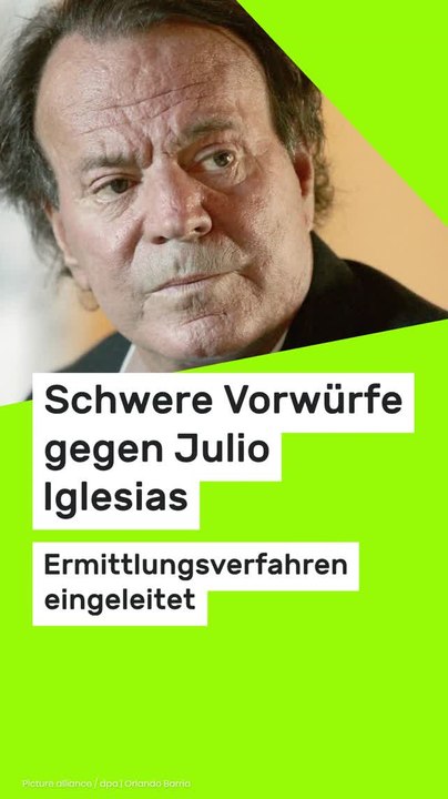 No Glomex Julio Iglesias: Ermittlungsverfahren eingeleitet - schwere Vorwürfe gegen den Sänger