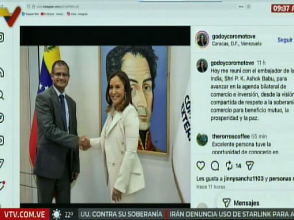 Venezuela y la India estrechan lazos de cooperación en materia de comercio e inversión