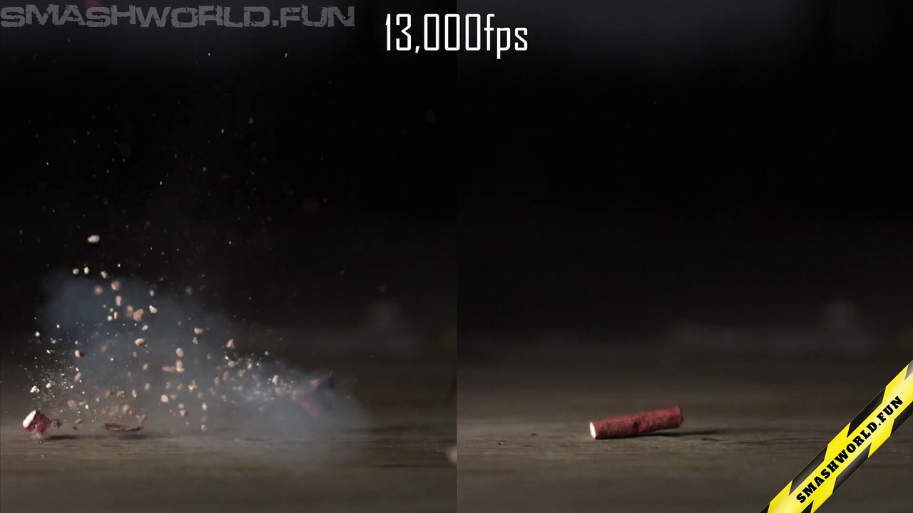 Impact firecracker explosion