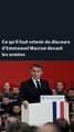 Ce qu’il faut retenir du discours d’Emmanuel Macron aux armées