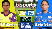WPL 2026 |  Mumbai Indians Women vs UP Warriorz Women 10th T20 Match Preview |