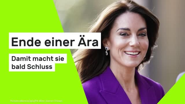 Prinzessin Kate: Ende einer Ära - damit macht sie bald Schluss