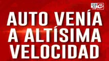 Manejaba a toda velocidad, chocó a otro auto y atropelló a un cartonero