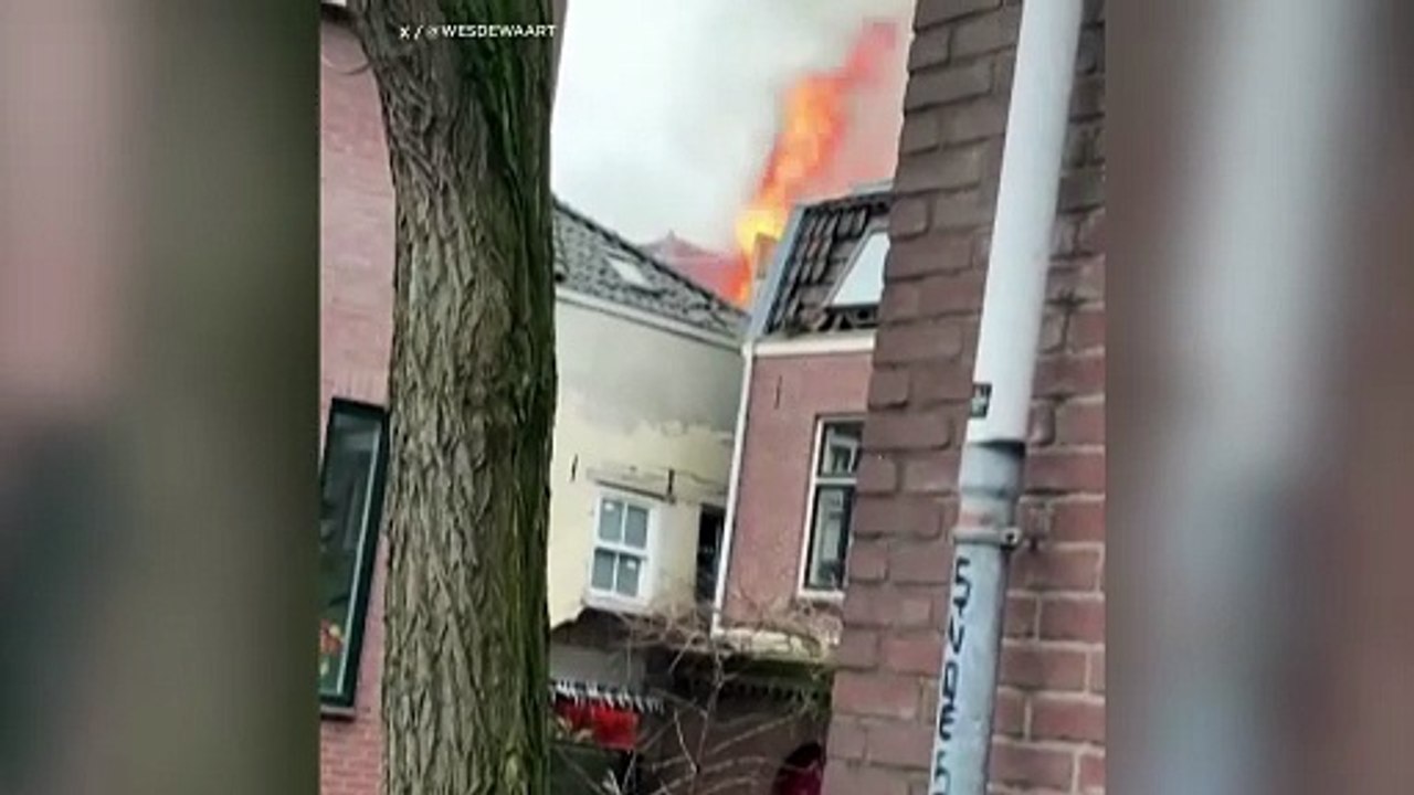 Explosion und Brand in Utrecht: Gebäude stürzen ein, mehrere Verletzte