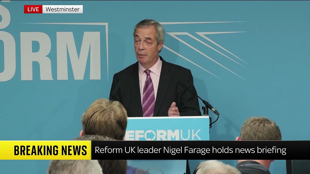 Nigel Farage confirms former Conservative MP Robert Jenrick has joined Reform UK