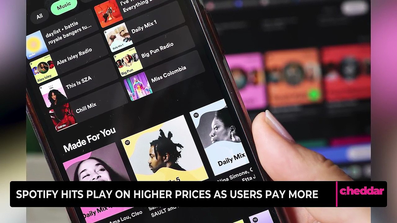Spotify Hits Play on Higher Prices as Users Pay More