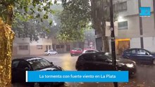 Lluvia y viento en La Plata