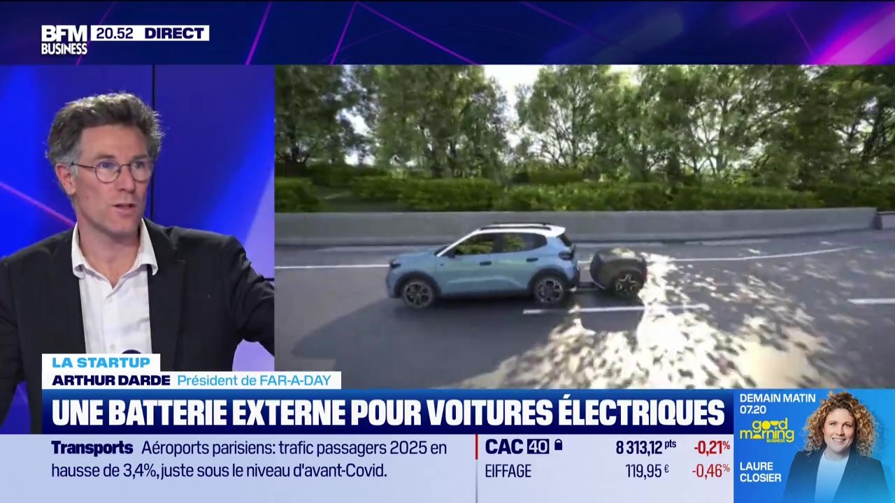 Arthur Darde (FAR-A-DAY) : FAR-A-DAY invente la batterie externe pour les voitures électriques - 15/01