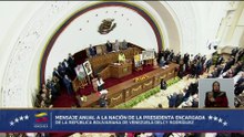Presidenta Encargada: "Si algún día me tocase ir a Washington, lo haré de pie, no arrastrada"