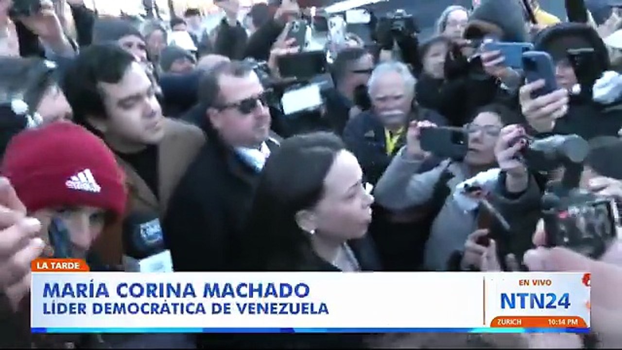 María Corina Machado dice que "entregó" la medalla del Premio Nobel de la Paz a Trump.