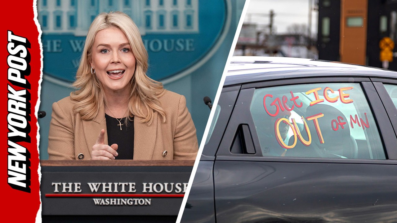 Leavitt blames Democrats and media after FBI vehicles vandalized