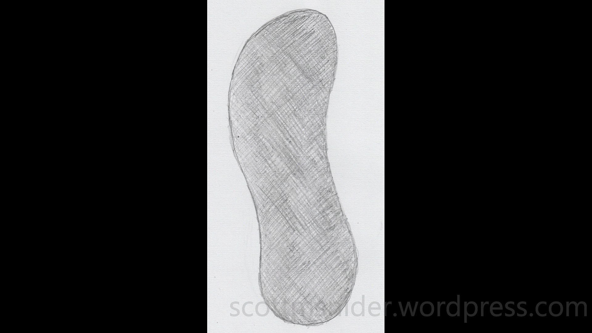 ⁣Flame: Foot Pencil Sketch Video (Bottom View) (01-15-2026)