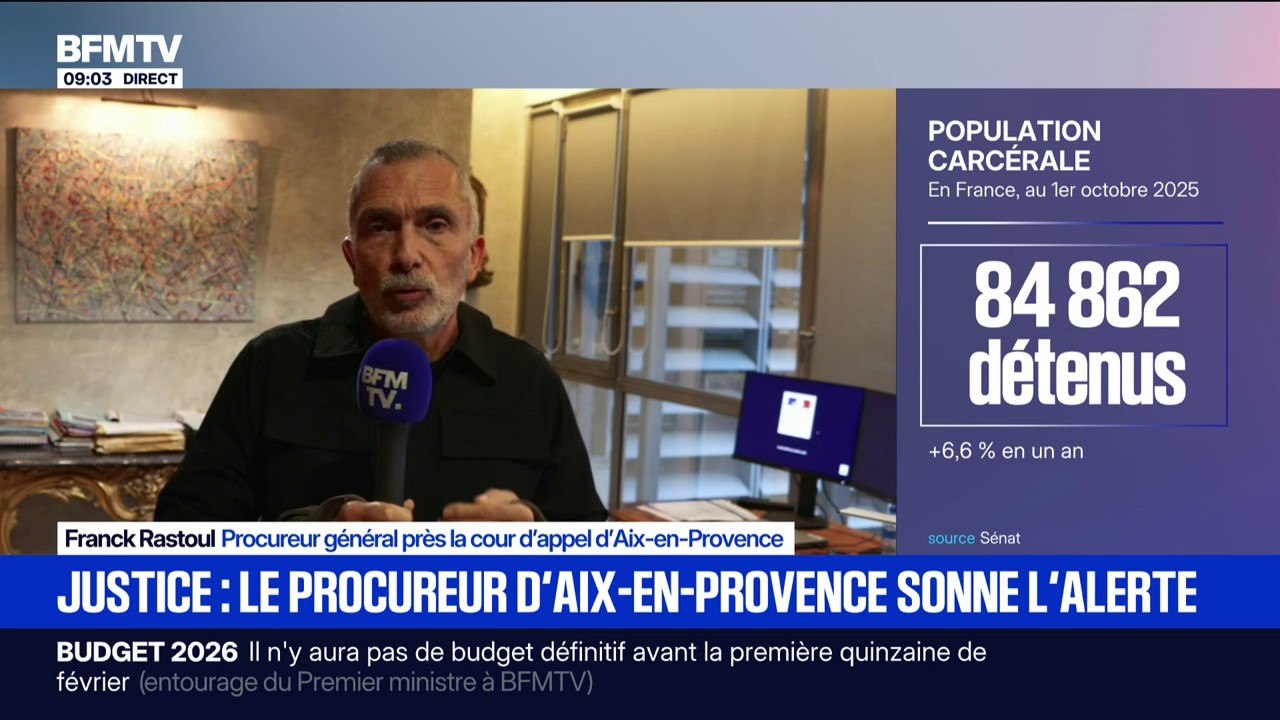 Franck Rastoul, procureur général près de la cour d'appel d'Aix-en-Provence: "Nous ne sommes plus en capacité de juger des accusés criminels détenus dans les délais légaux"