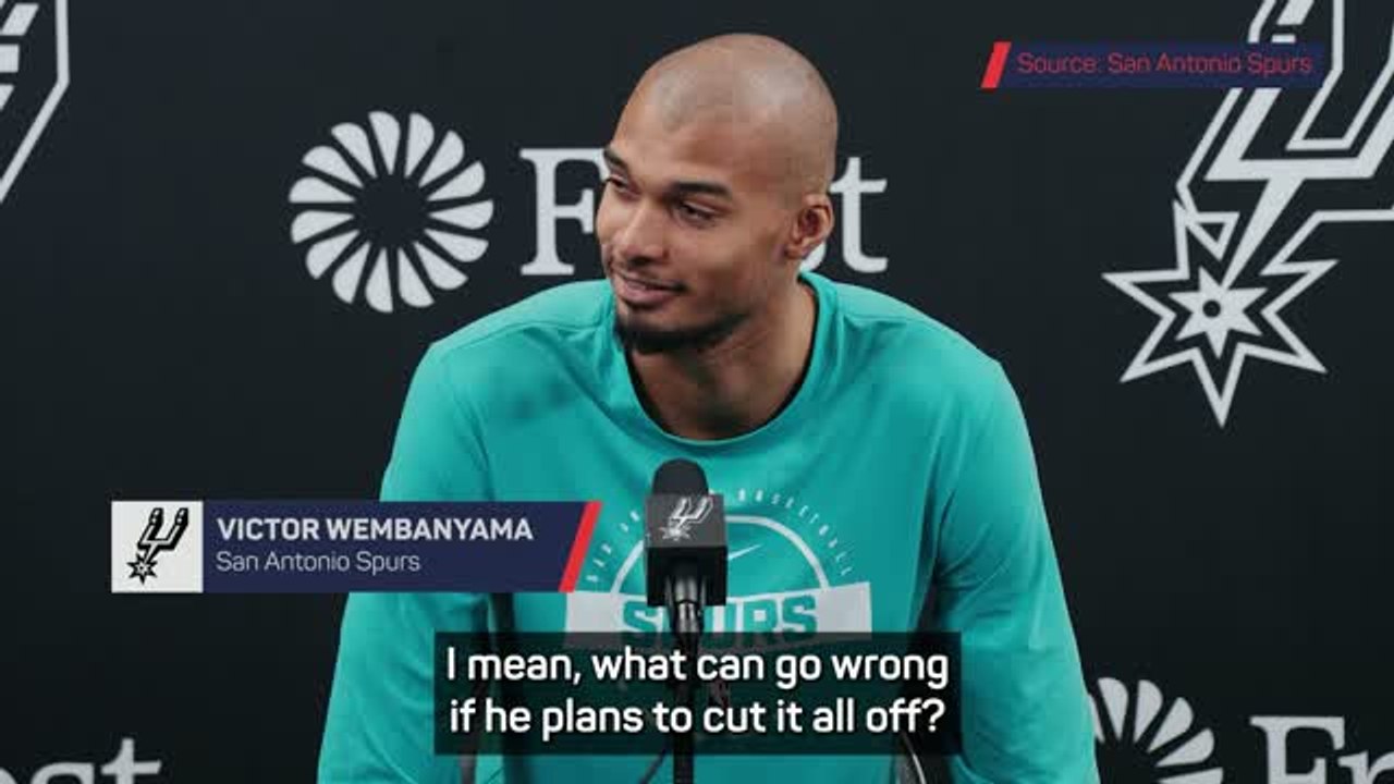 Wembanyama explains his new shaved head look