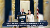 Corina Machado entrega a Trump la medalla de su Nobel de la Paz pero Delcy sigue siendo la elegida