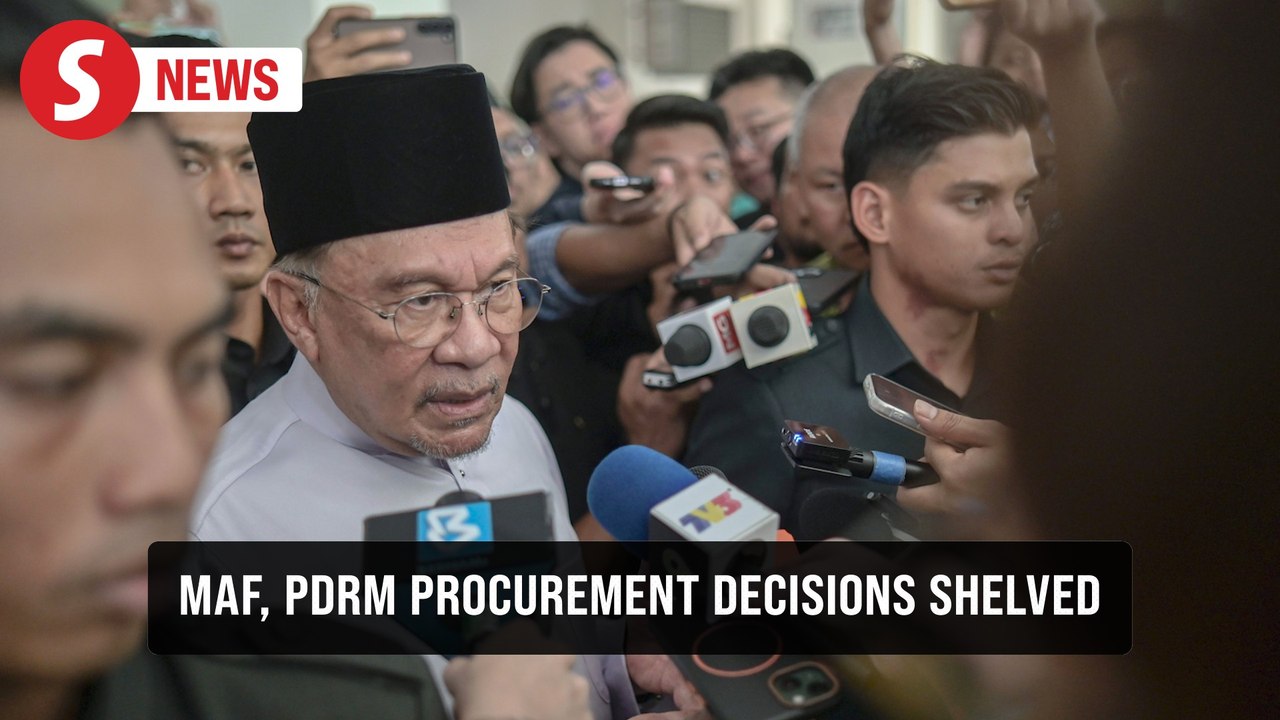 Defence, police procurement linked to graft shelved for now, says PM