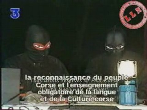 FR3 Corse : FLNC Habituel 1996