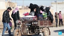 Syrie : des civils fuient une zone que l'armée veut reprendre aux Kurdes