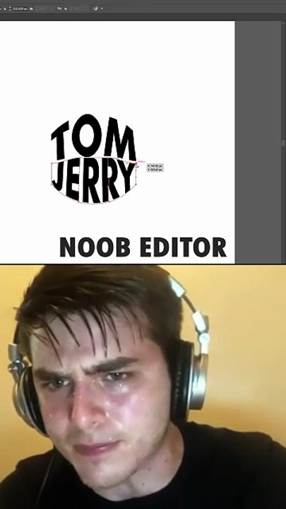 Easy Illustrator Text Effect | Tom & Jerry | Noob Vs Pro Editor | The Edit Art | Beginner