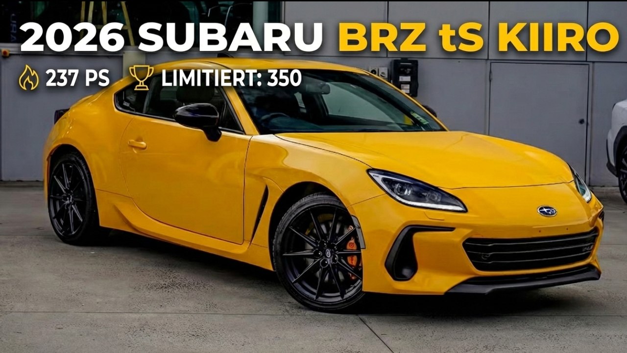 Was kann die Subaru BRZ tS Kiiro Edition 2026 wirklich?