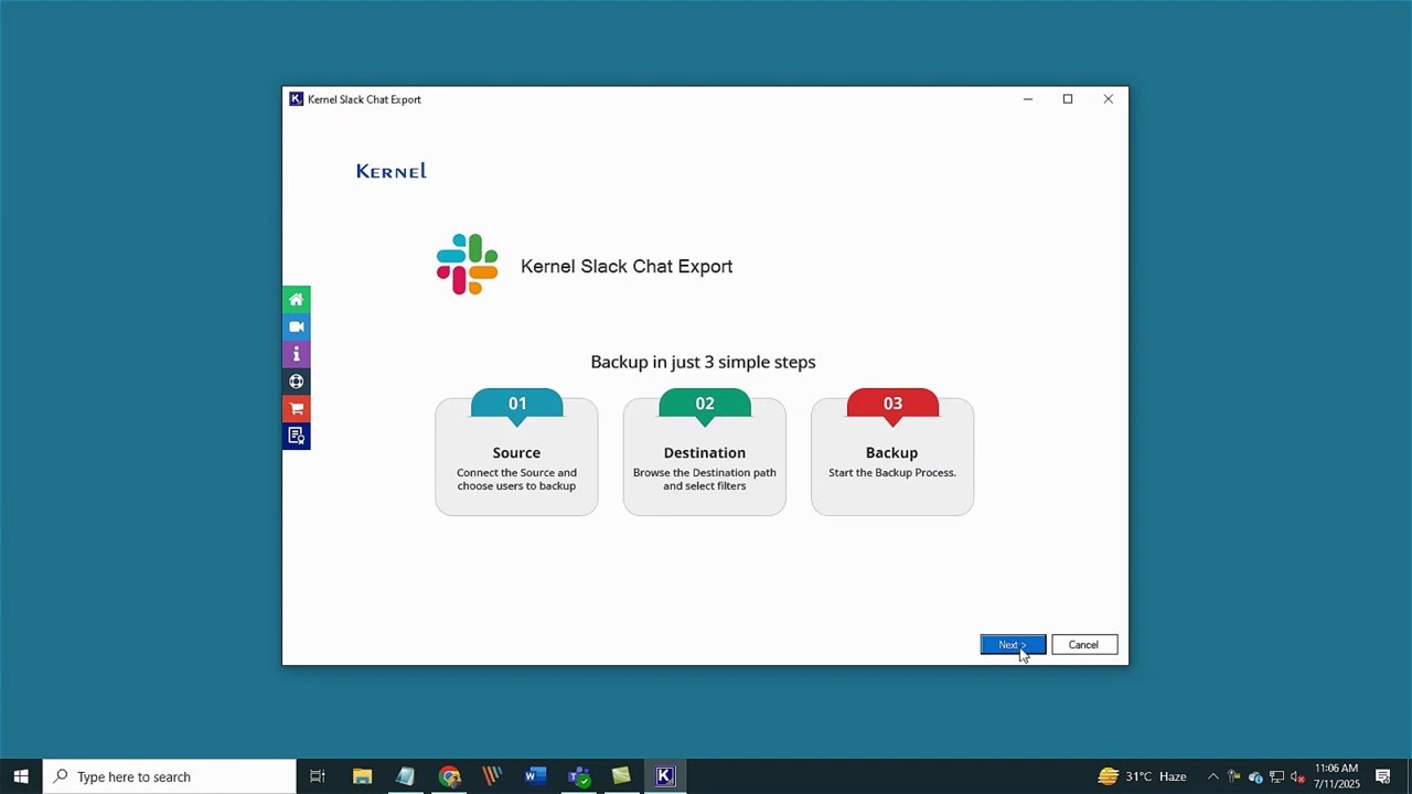 How to Backup Slack Message using Kernel Slack Chat Export Tool?