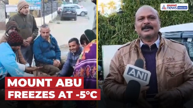 Extreme Cold Grips Mount Abu as Temperatures Plunge to -5°C