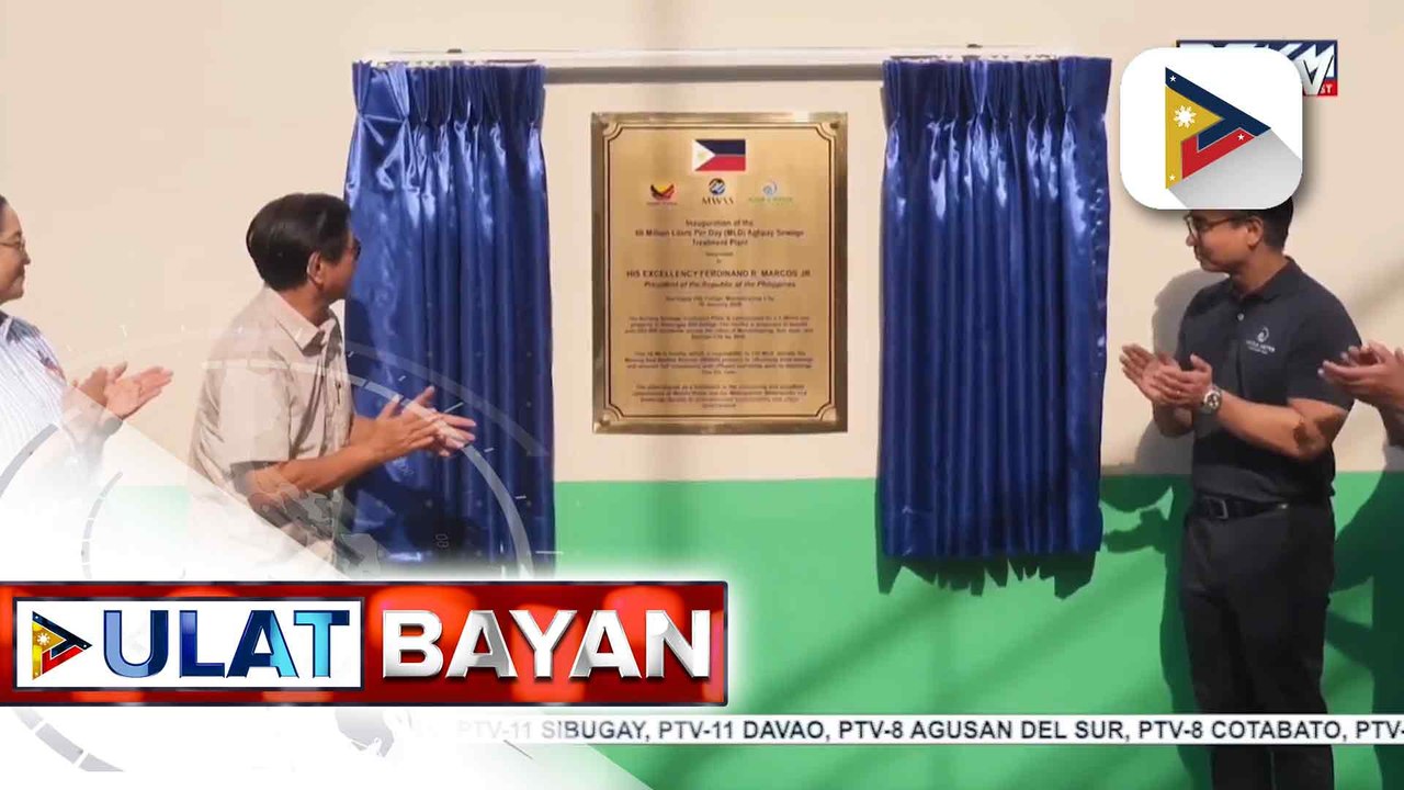 PBBM, pinangunahan ang pagbubukas ng Aglipay Sewage Treatment Plant sa Mandaluyong City para sa mas maayos na water waste management sa ilang bahagi ng Metro Manila | ulat ni Kenneth Paciente