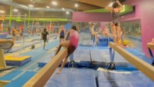 'Bam!... I mean Beam!' - Young gymnasts face hilarious and dramatic falls while performing on the balance beam
