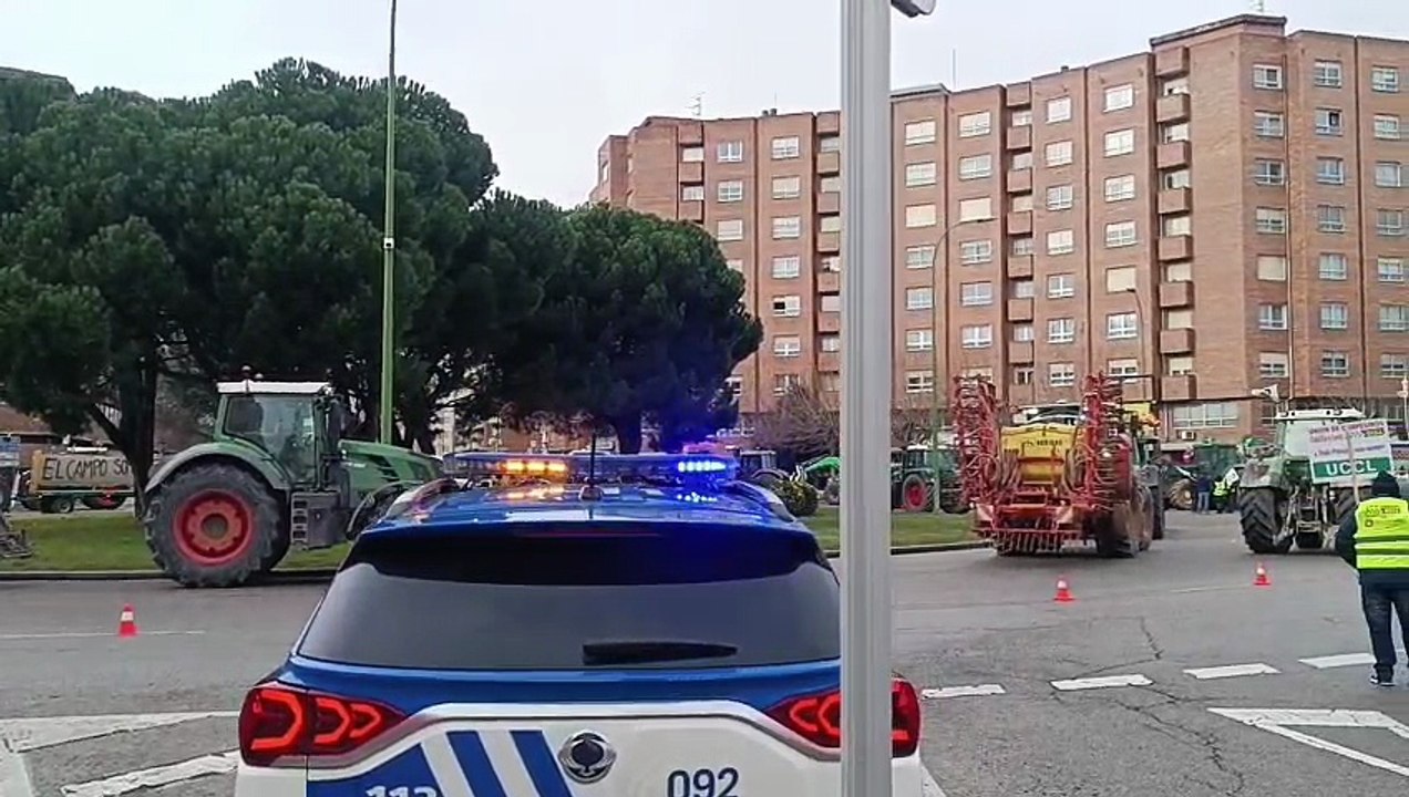 Tractorada en Burgos contra Mercosur