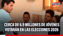 Cerca de 6.9 millones de jóvenes votarán en las Elecciones 2026: Representan al 25% del electorado nacional