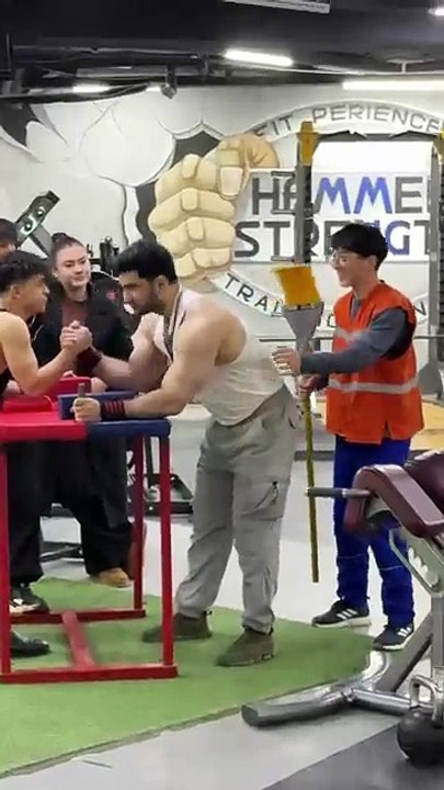Cleaner prank fight