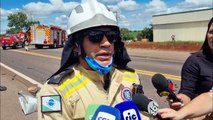 Bombeiro dá detalhes de grave acidente que resultou em morte na BR-277