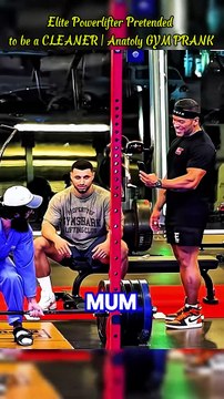 Elite Powerlifter Pretended to be a CLEANER Anatoly GYM PRANK gym trolllife funny