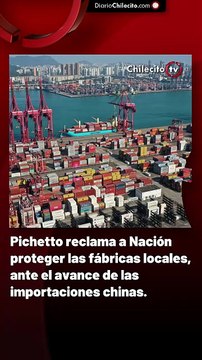 Pichetto reclama a Nación proteger las fábricas locales, ante el avance de las importaciones chinas.