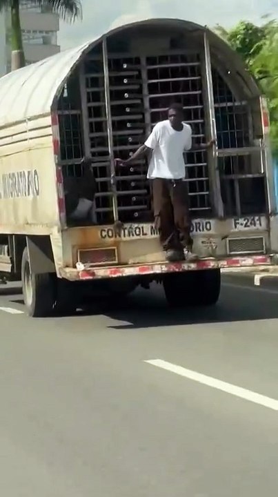 😱 Jumping Off a Moving Transport Truck!