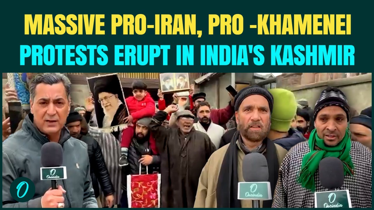 MASSIVE Pro-Khamenei Protests in India| Thousands of Kashmiris Take to Streets as US THREATENS Iran