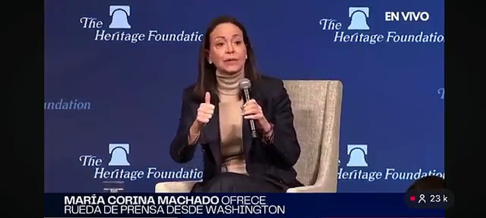 María Corina Machado: "Delcy Rodríguez lo que está haciendo en este momentos es cumplir órdenes"
