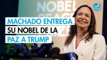 Corina Machado entrega su Nobel de la Paz a Trump; presidente lo califica como un gesto 