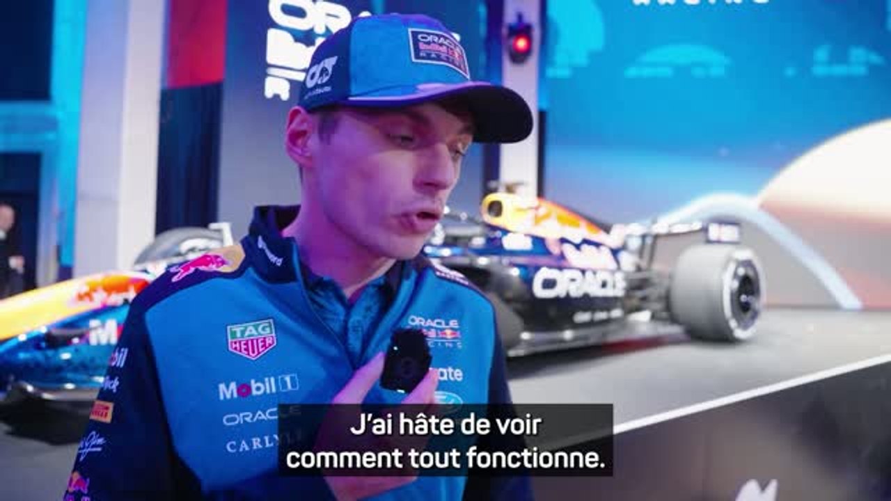 Red Bull - Verstappen heureux de voir la nouvelle livrée !
