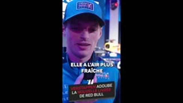 Red Bull - Vertsappen kiffe la nouvelle livrée !
