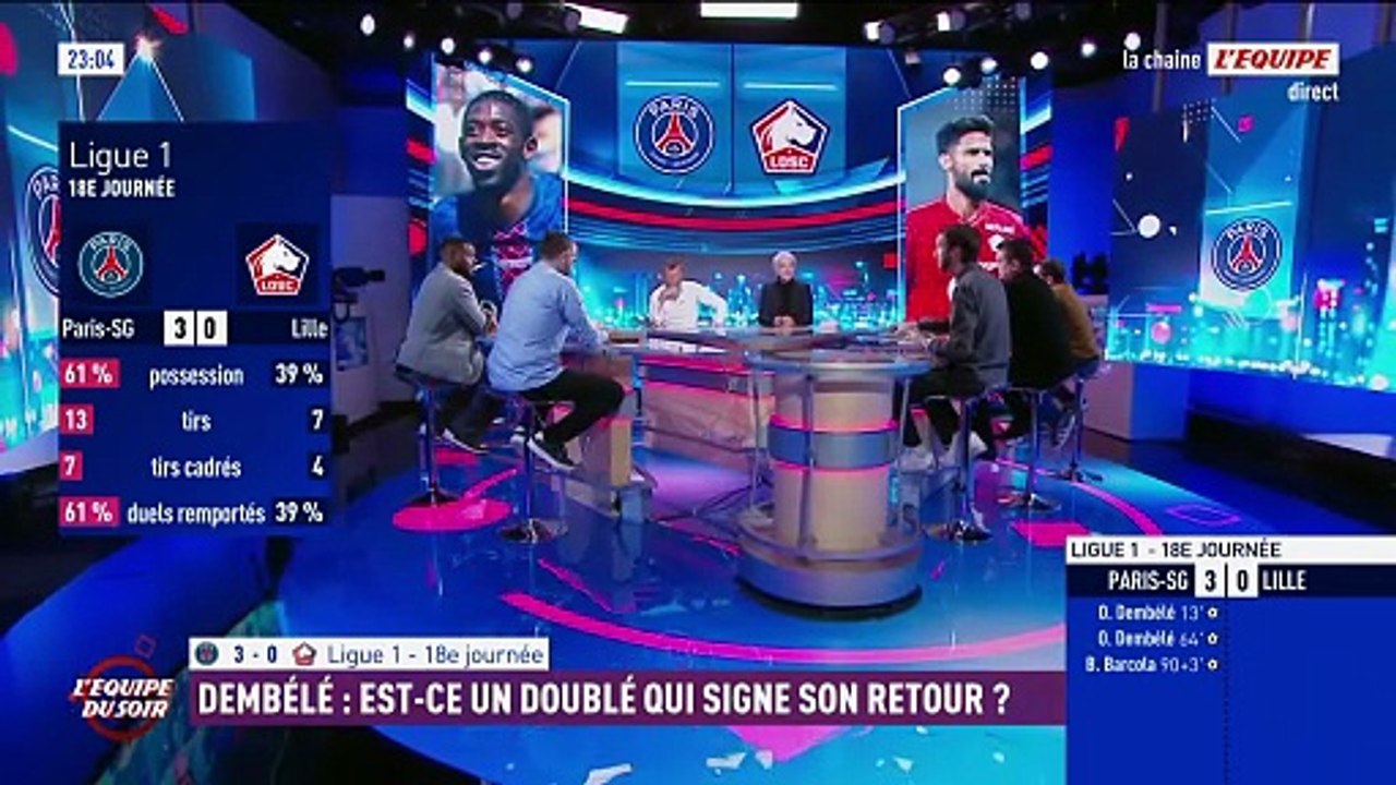 Ousmane Dembélé après son doublé lors de PSG-Lille : « Je suis bien pour la deuxième moitié de saison » - Foot - Ligue 1 - PSG