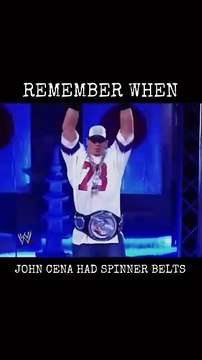John Cena popularized spinner belts in WWE, debuting a Spinner U.S. Title in 2004 and later the