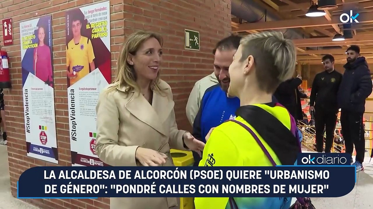 La alcaldesa de Alcorcón (PSOE) quiere "urbanismo de género": "Pondré calles con nombres de mujer"