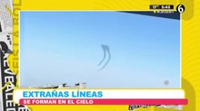 Extrañas líneas se forman en el cielo